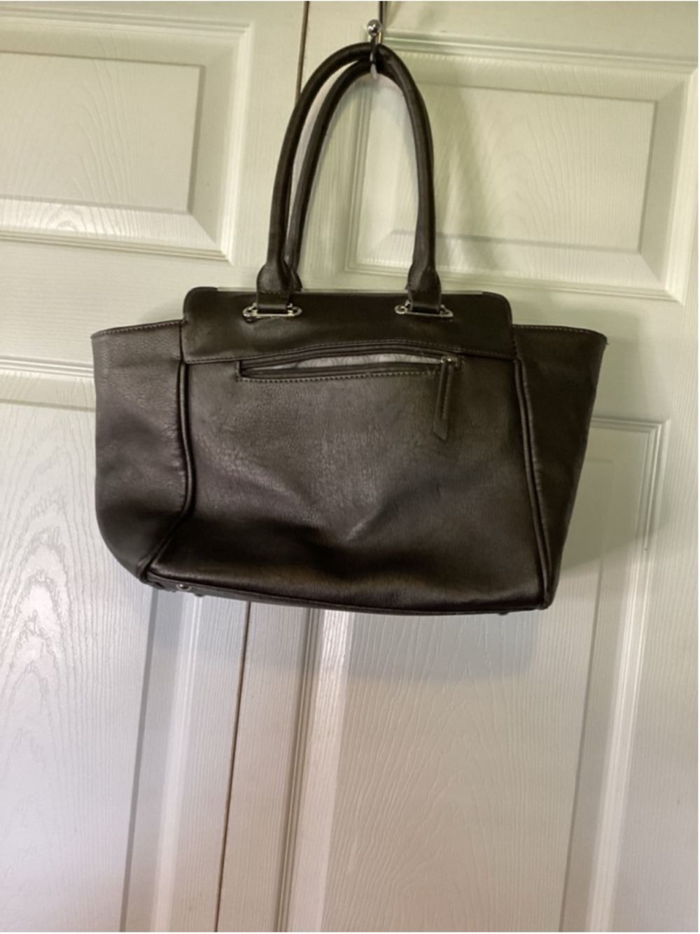 Women's Charming Charlie’s Gray One Size Tote Bag with Silver Hardware - Picture 2 of 3